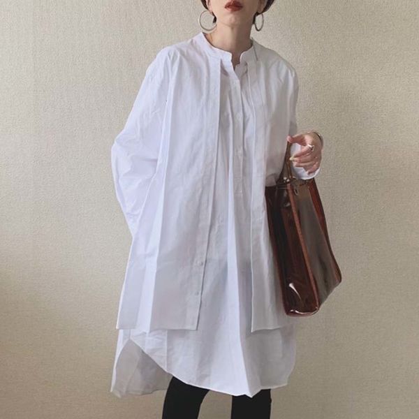2021 new korean fashion women blouse spring summer long sleeve piece patchwork pullover loose white shirts female hey2
2021 new korean fashion women blouse spring summer long sleeve piece patchwork pullover loose white shirts female hey2