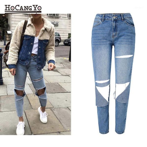 women's jeans women denim pants loose casual straight hole washed trousers high waist streetwear cotton trousers1, Blue
women's jeans women denim pants loose casual straight hole washed trousers high waist streetwear cotton trousers1, Blue