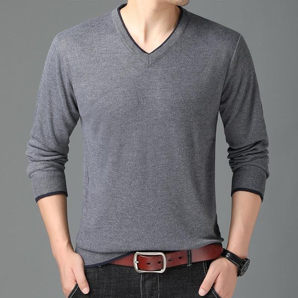 men's sweaters #1390 spring autumn casual knit sweater men v neck slim thin pullover long sleeved knitwear man middle aged dad high qua, White;black
men's sweaters #1390 spring autumn casual knit sweater men v neck slim thin pullover long sleeved knitwear man middle aged dad high qua, White;black