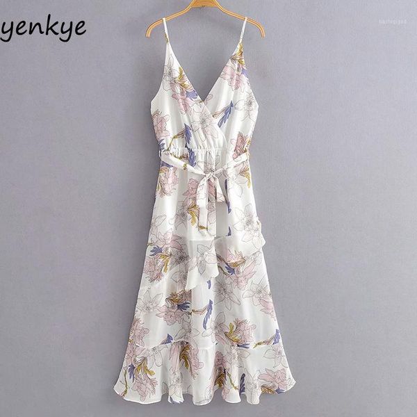 floral print sling dress women sleeveless v neck sashes ruffle a-line chiffon long dress summer elegant party dresses1, Black;gray
floral print sling dress women sleeveless v neck sashes ruffle a-line chiffon long dress summer elegant party dresses1, Black;gray