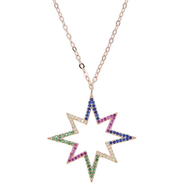 2020 summer beach jewelry sun burst with colorful rainbow cubic zirconia mix color stone rose gold elegant women necklace cheap, Silver
2020 summer beach jewelry sun burst with colorful rainbow cubic zirconia mix color stone rose gold elegant women necklace cheap, Silver