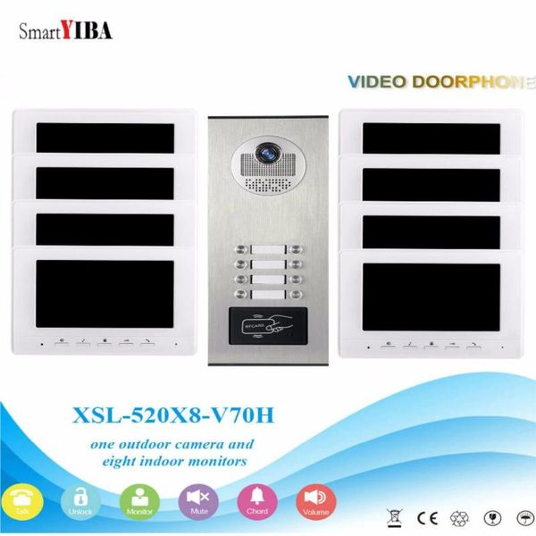video door phones smartyiba 7'' 2 to 12 buttons home intercom call ir night vision rfid camera phone doorbell for security
video door phones smartyiba 7'' 2 to 12 buttons home intercom call ir night vision rfid camera phone doorbell for security