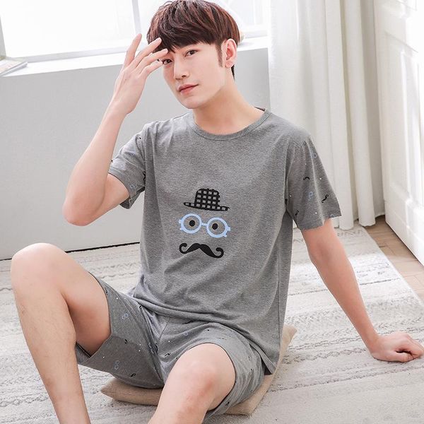 men's sleepwear summer men pyjamas short sleeve 100% cotton pajamas set casual nightwear o-neck homedress pijamas xxxxl, Black;brown
men's sleepwear summer men pyjamas short sleeve 100% cotton pajamas set casual nightwear o-neck homedress pijamas xxxxl, Black;brown