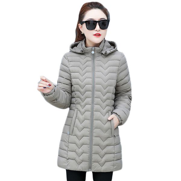 2021 new female jacket autumn new light down cotton korean fashion gray plus size with hood parkas feminine, Black
2021 new female jacket autumn new light down cotton korean fashion gray plus size with hood parkas feminine, Black