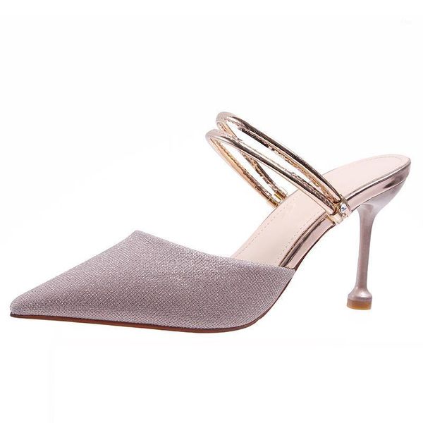 dress shoes 2021 summer pointed baotou slippers women wear fairy wind two stiletto half drag fashion high heel sandals1, Black
dress shoes 2021 summer pointed baotou slippers women wear fairy wind two stiletto half drag fashion high heel sandals1, Black