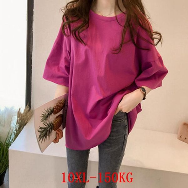 large size women's t-shirt plus size 6xl 7xl 8xl 9xl summer round neck short-sleeved casual loose large red big t-shirt top, White
large size women's t-shirt plus size 6xl 7xl 8xl 9xl summer round neck short-sleeved casual loose large red big t-shirt top, White
