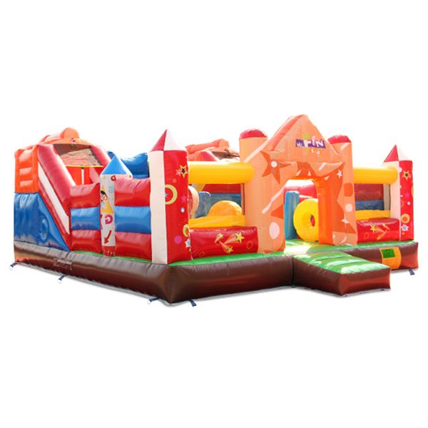 Commercial Grade Inflatable Science And Technology City Castle Fun Tech City Super Technology City Castle Amusement Park Moonwalk For Kids