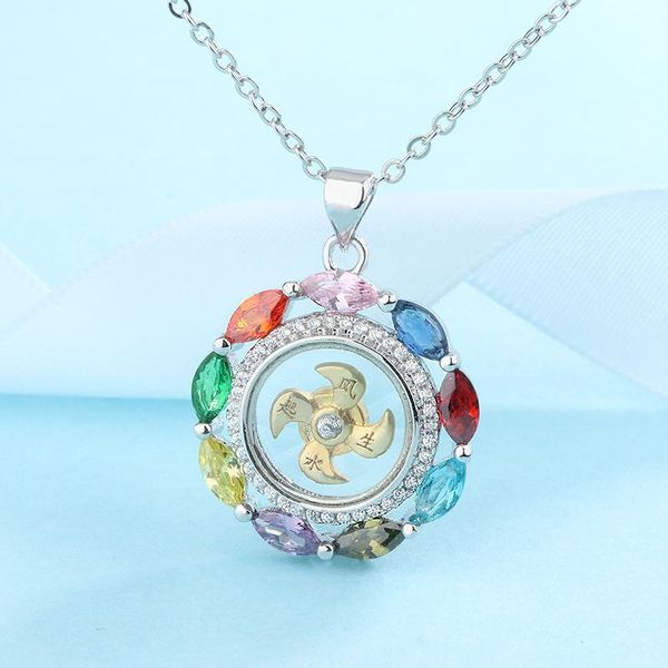 chains supply of natural zircon inlaid jewelry when the sun pendant necklace jewelery for women, Silver
chains supply of natural zircon inlaid jewelry when the sun pendant necklace jewelery for women, Silver