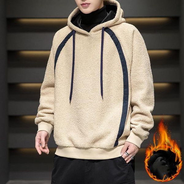 2020 autumn winter men's particles fleece hoodies men khaki warm couple hooded pullovers man casual oversized thick sweatshirt, Black
2020 autumn winter men's particles fleece hoodies men khaki warm couple hooded pullovers man casual oversized thick sweatshirt, Black