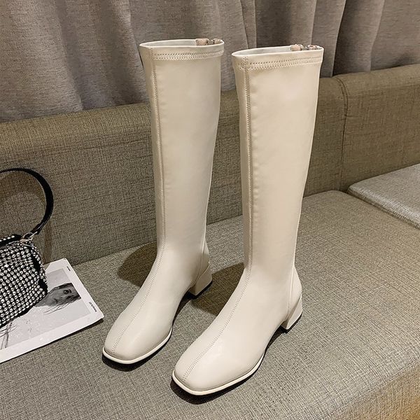 2020 and winter new leather return big-size long high thick heels women's boots boots-43 6cqq, Black
2020 and winter new leather return big-size long high thick heels women's boots boots-43 6cqq, Black