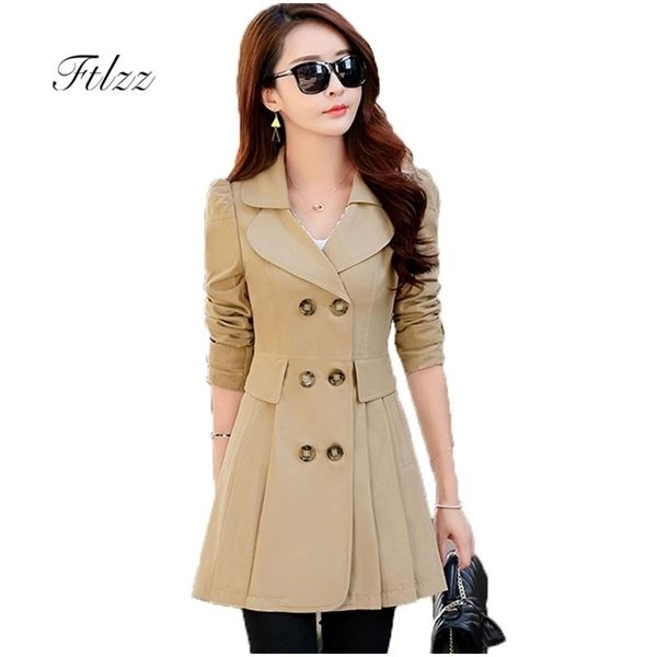 new spring double-breasted trench coat women slim long sleeve plus size elegant ladies overcoat medium long coat korean femininox1020, Black
new spring double-breasted trench coat women slim long sleeve plus size elegant ladies overcoat medium long coat korean femininox1020, Black