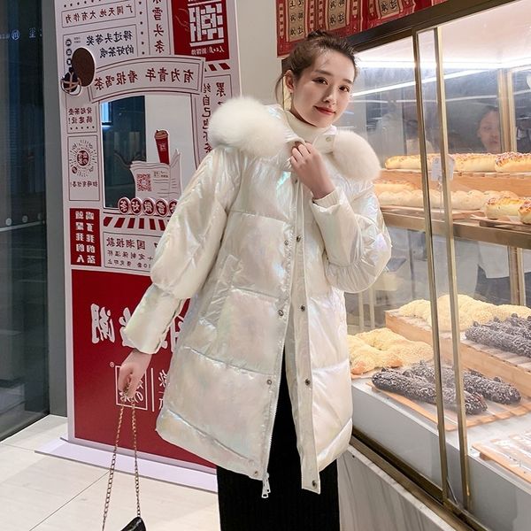 winter women white duck down thick jacket pockets large natural raccoon fur hooded coats warm sleeve down loose parkas h120502 201119, Black
winter women white duck down thick jacket pockets large natural raccoon fur hooded coats warm sleeve down loose parkas h120502 201119, Black