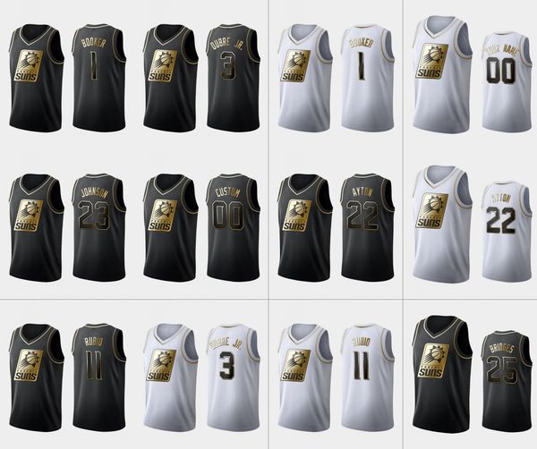 phoenix suns men devin booker kelly oubre jr. deandre ayton ricky rubio cameron johnson nba golden edition custom jersey, Black
phoenix suns men devin booker kelly oubre jr. deandre ayton ricky rubio cameron johnson nba golden edition custom jersey, Black