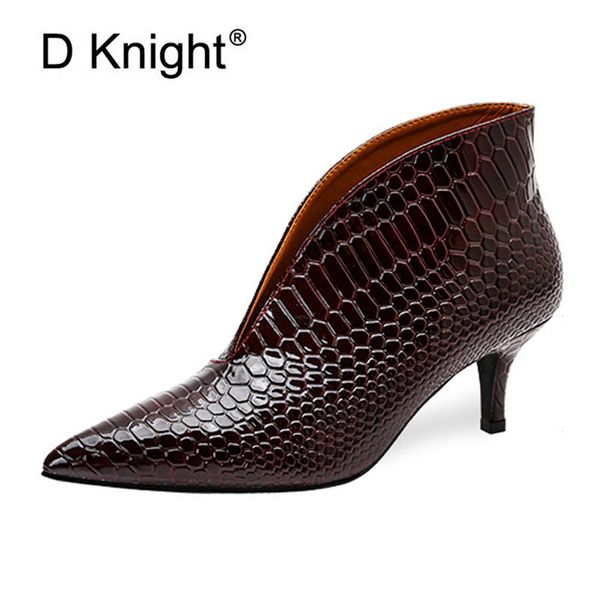 2020 new arrival fashion shoes women boots snake patent leather ankle boots pointed toe thin high heels boots v-mouth shoes t200425, Black
2020 new arrival fashion shoes women boots snake patent leather ankle boots pointed toe thin high heels boots v-mouth shoes t200425, Black