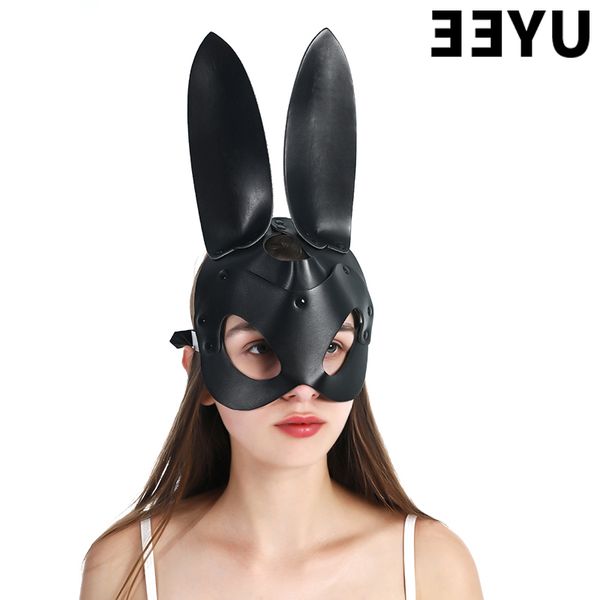 uyee half eye face black rabbit girls costume adjustable leather masquerade party christmas mask
uyee half eye face black rabbit girls costume adjustable leather masquerade party christmas mask