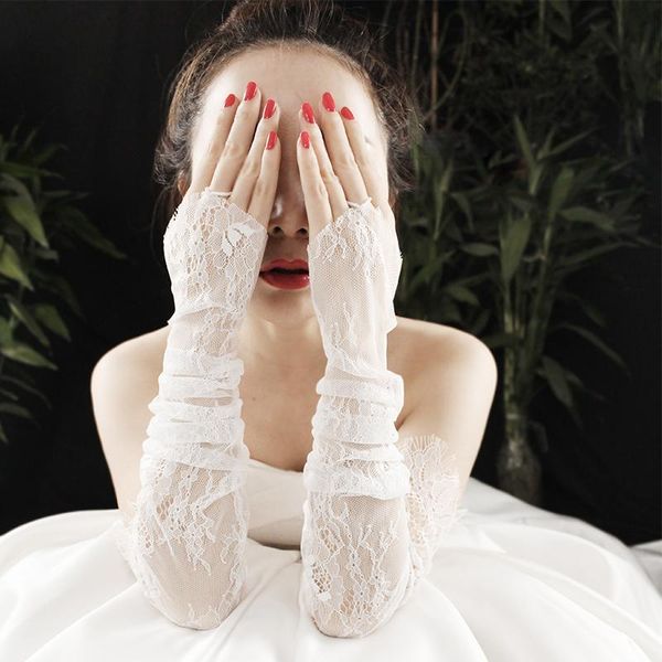 fingerless women's tulle sheer gloves white butterfly bride wedding gloves long gants mariage gloves lace party dress glove h sqcrke 
fingerless women's tulle sheer gloves white butterfly bride wedding gloves long gants mariage gloves lace party dress glove h sqcrke
