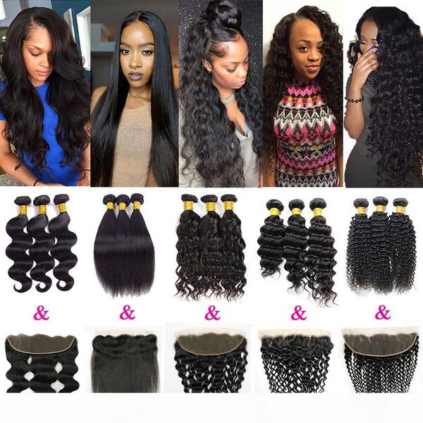 brazilian human hair bundle lace closure body wave hair weaves straight peruvian hair deep wave kinky curly water wave bundles with frontal, Black;brown
brazilian human hair bundle lace closure body wave hair weaves straight peruvian hair deep wave kinky curly water wave bundles with frontal, Black;brown