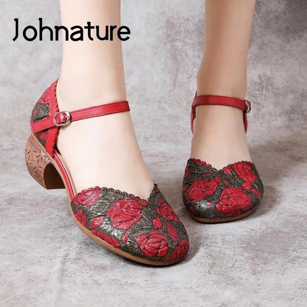 johnature women shoes retro sandals genuine leather 2020 new summer casual buckle strap mixed colors sewing ladies sandals, Black
johnature women shoes retro sandals genuine leather 2020 new summer casual buckle strap mixed colors sewing ladies sandals, Black