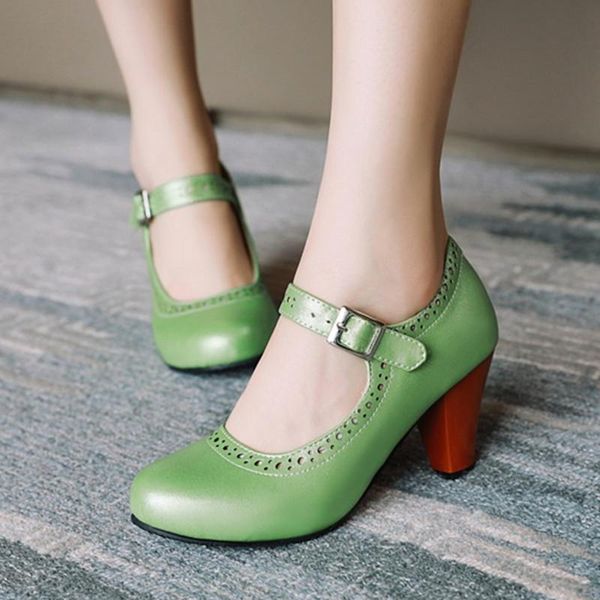 mary janes spring autumn women pumps buckles high heels shoes fashion pointed toe wedding party square heel single shoes, Black
mary janes spring autumn women pumps buckles high heels shoes fashion pointed toe wedding party square heel single shoes, Black