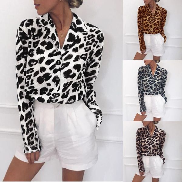 women's blouses & shirts autumn vintage blouse long sleeve leopard print turn down collar office tunic casual loose chiffon plus size, White
women's blouses & shirts autumn vintage blouse long sleeve leopard print turn down collar office tunic casual loose chiffon plus size, White