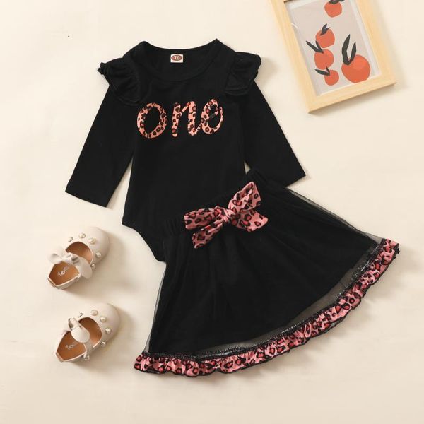 clothing sets 2-piece little girls dress set children leopard letter print long sleeve lace bow yarn short skirt, White
clothing sets 2-piece little girls dress set children leopard letter print long sleeve lace bow yarn short skirt, White