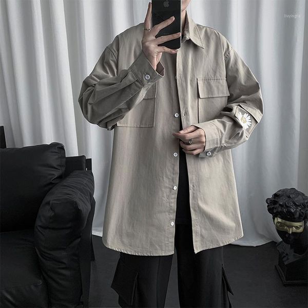 5xl plus size double pockets casual shirt men loose fit streetwear oversized men shirts long sleeve 2020 mens clothing xxxxxl1, White;black
5xl plus size double pockets casual shirt men loose fit streetwear oversized men shirts long sleeve 2020 mens clothing xxxxxl1, White;black