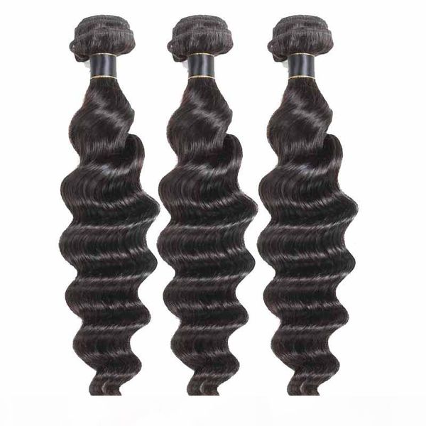 brazilian virgin hair 3 bundles water wave loose deep human hair extensions wefts loose deep wave human hair weaves wefts, Black
brazilian virgin hair 3 bundles water wave loose deep human hair extensions wefts loose deep wave human hair weaves wefts, Black