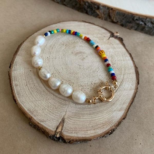 2020 fashion real pearl jewelry bohemian multi-color beads freshwater pearl bracelet for women party, Black
2020 fashion real pearl jewelry bohemian multi-color beads freshwater pearl bracelet for women party, Black