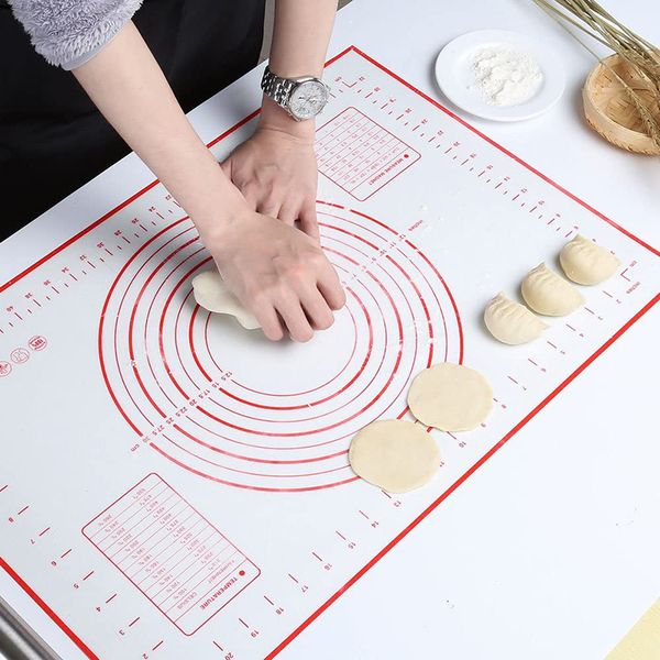 reusable silicone baking mat kneading dough mat for rolling dough pad large non-stick oven patisserie baking accessories tools
reusable silicone baking mat kneading dough mat for rolling dough pad large non-stick oven patisserie baking accessories tools