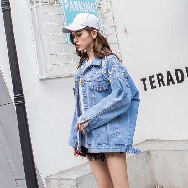women's jackets 2021 spring autumn female denim jacket ladies coat print women outercoat high quatily casual loose fashion qt1231, Black;brown
women's jackets 2021 spring autumn female denim jacket ladies coat print women outercoat high quatily casual loose fashion qt1231, Black;brown
