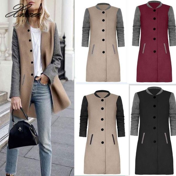 2020 autumn coat women new fashion button elegant causal feminino winter long outwear women clothes jacket, Black
2020 autumn coat women new fashion button elegant causal feminino winter long outwear women clothes jacket, Black