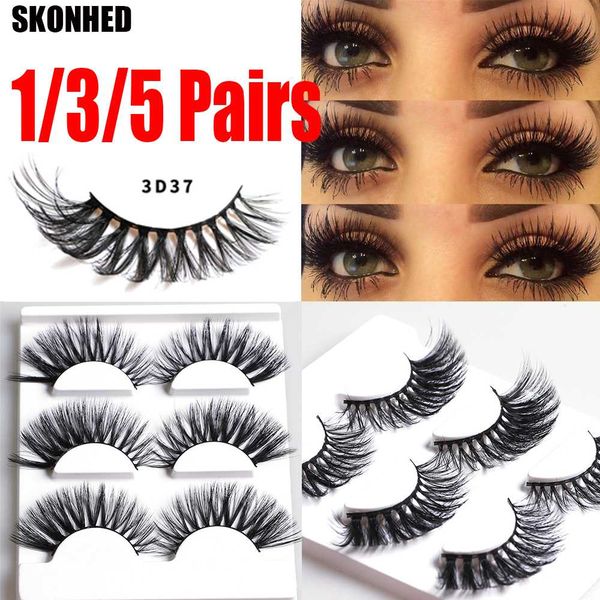 false eyelashes est 1/3/5 pairs 3d faux mink hair fluffy wispy natural long lashes handmade eye makeup extension tool
false eyelashes est 1/3/5 pairs 3d faux mink hair fluffy wispy natural long lashes handmade eye makeup extension tool