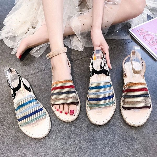 2019 women sandals casual linen canvas beach sandals summer ankle strap med heel flats espadrilles shoes buckle #f98g, Black
2019 women sandals casual linen canvas beach sandals summer ankle strap med heel flats espadrilles shoes buckle #f98g, Black