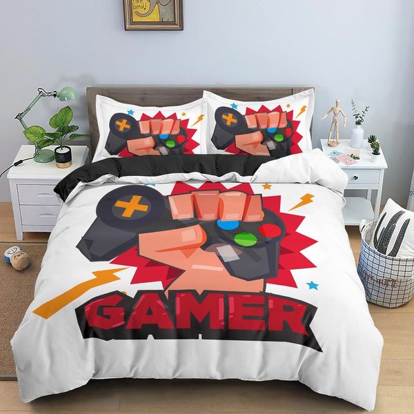 fashion style 3d digital gamer printing bedding set with zipper closure 1 duvet cover + 1/2 pillowcases
fashion style 3d digital gamer printing bedding set with zipper closure 1 duvet cover + 1/2 pillowcases