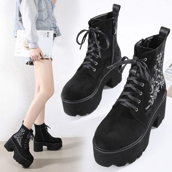 boots boussac flower embroider platform women round toe lace up chunky heel ankle for black punk goth shoes1
boots boussac flower embroider platform women round toe lace up chunky heel ankle for black punk goth shoes1