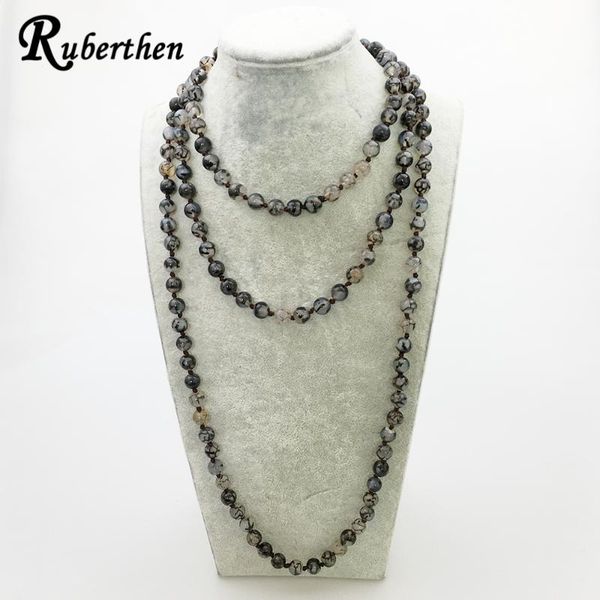 ruberthen stone necklace trendy design knotted black line stone necklace new fashion women, Silver
ruberthen stone necklace trendy design knotted black line stone necklace new fashion women, Silver