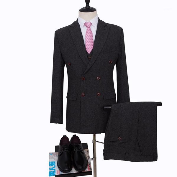 black wedding suit double breasted blazer for groom tuxedos harringbone groomsman suit tailor man suit(jacket+pants+vest)1, White;black
black wedding suit double breasted blazer for groom tuxedos harringbone groomsman suit tailor man suit(jacket+pants+vest)1, White;black