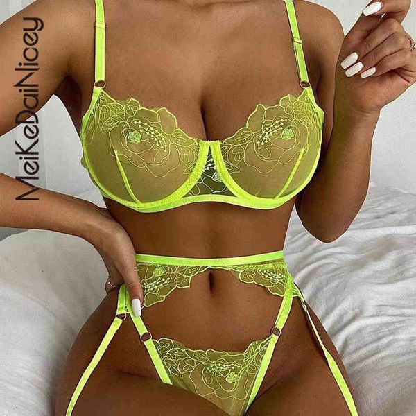 meikedainicey neon lace sensual lingerie woman 3 pieces bra with bones underwear s-xl brief set, Black;white
meikedainicey neon lace sensual lingerie woman 3 pieces bra with bones underwear s-xl brief set, Black;white