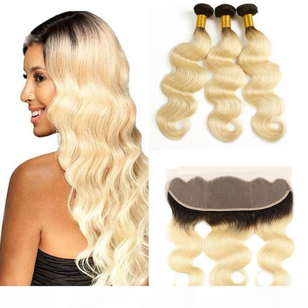 dark root 1b 613# honey blonde two tone human hair weft bundles with full frontal brazilian ombre hair weaves with frontal closure, Black
dark root 1b 613# honey blonde two tone human hair weft bundles with full frontal brazilian ombre hair weaves with frontal closure, Black