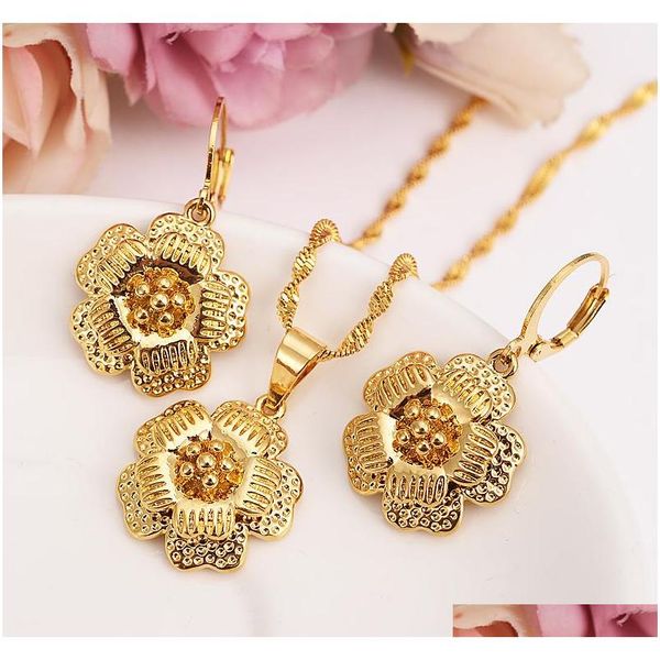 9 k yellow fine gold filled big flower blossom set women girls jewelry pendant chain earrings bride wedding flower bijoux gift vp9jh, Silver
9 k yellow fine gold filled big flower blossom set women girls jewelry pendant chain earrings bride wedding flower bijoux gift vp9jh, Silver