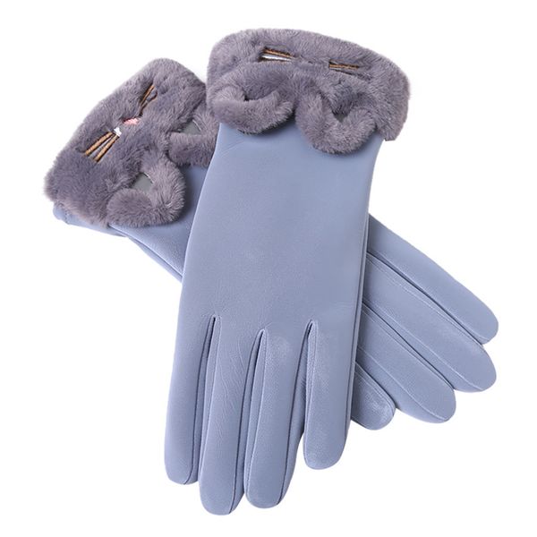 women' five fingers winter gloves solid keep female warm windproof cycling plus velvet ski mittens women handschoenen guantes, Blue;gray
women' five fingers winter gloves solid keep female warm windproof cycling plus velvet ski mittens women handschoenen guantes, Blue;gray