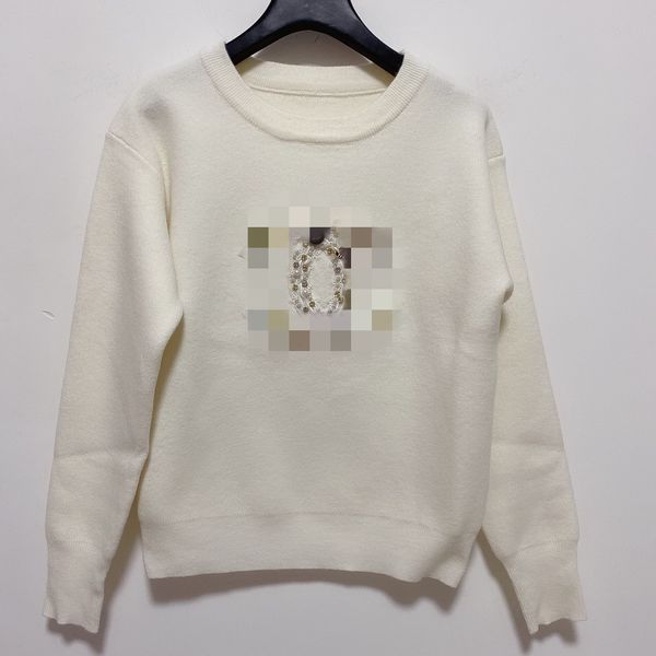2021 milan runway sweater o neck beads women's sweaters high end jacquard pullover women designer sweater 0106-13, White;black
2021 milan runway sweater o neck beads women's sweaters high end jacquard pullover women designer sweater 0106-13, White;black