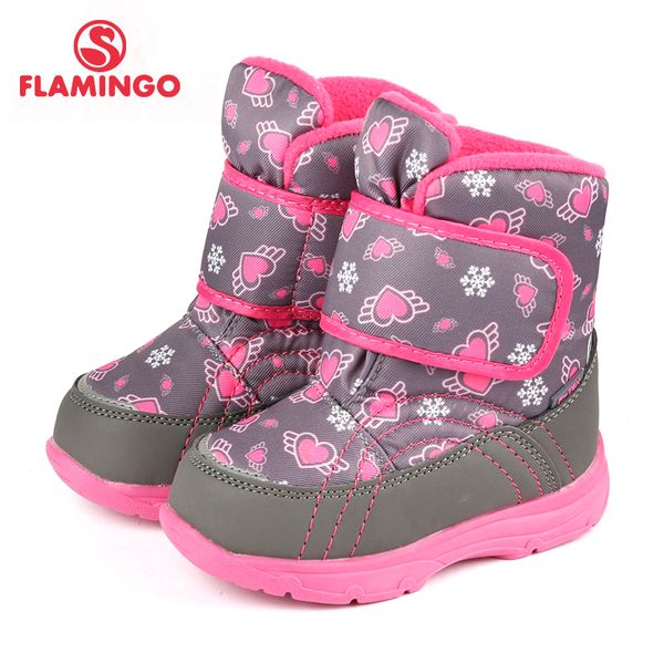 flamingo waterproof warm winter fashion snow boots with wool anti-slip size 22-27 kids shoes for girl 72m-qk-0428 1028, Black;grey
flamingo waterproof warm winter fashion snow boots with wool anti-slip size 22-27 kids shoes for girl 72m-qk-0428 1028, Black;grey