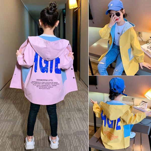 autumn spring and girls' little girl coat foreign sle medium length windbreaker children's korean loose hooded cardigan fashion, Black
autumn spring and girls' little girl coat foreign sle medium length windbreaker children's korean loose hooded cardigan fashion, Black