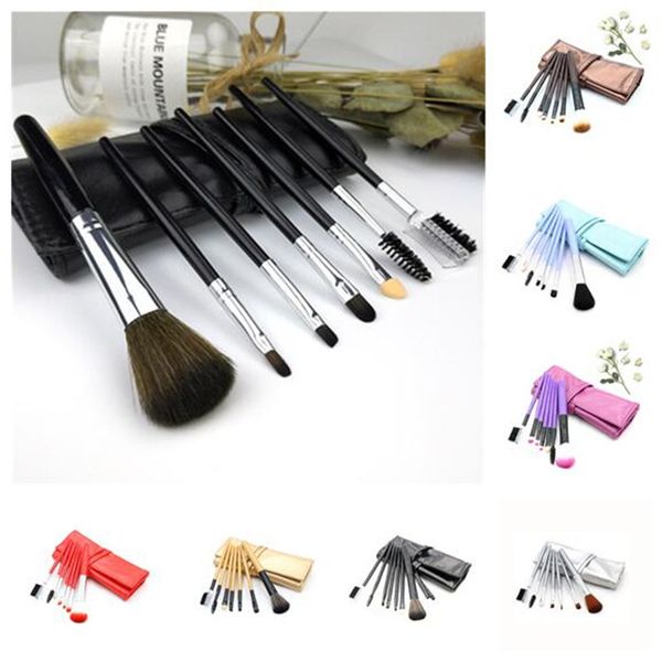 dhl portable 7pcs/bag makeup brushes sets cosmetic brush foundation eyeshadow eyeliner make up brush kits with pu leather bag
dhl portable 7pcs/bag makeup brushes sets cosmetic brush foundation eyeshadow eyeliner make up brush kits with pu leather bag