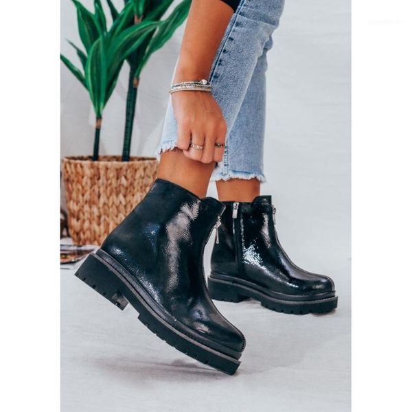 boots black color pu leather patent season 2021 winter autmn fashion stylish standard mold zipper lady women female shoes boots1
boots black color pu leather patent season 2021 winter autmn fashion stylish standard mold zipper lady women female shoes boots1