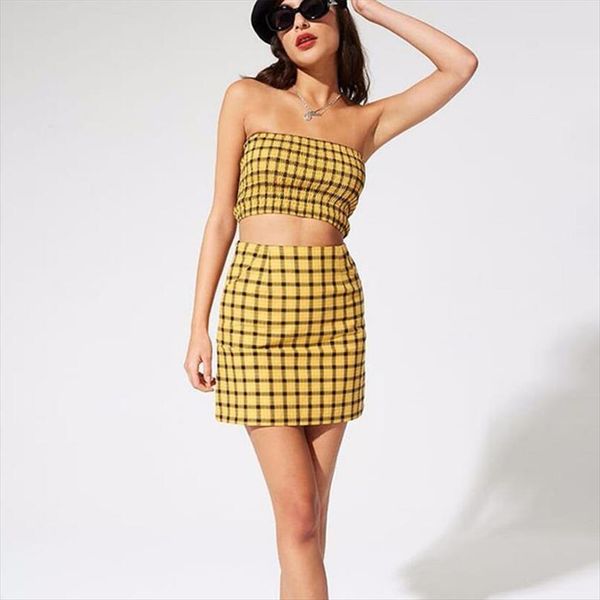 two piece set chess warm up sleeveless sweatshirts for womens femme skirt strapless skirt hidden zipper women set, Gray
two piece set chess warm up sleeveless sweatshirts for womens femme skirt strapless skirt hidden zipper women set, Gray