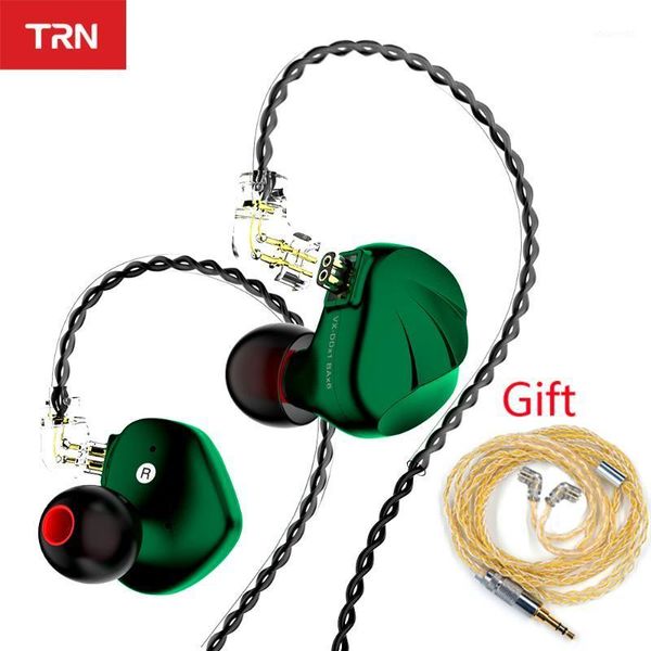 new trn vx 6ba+1dd hybrid metal in ear earphone iem hifi dj monitor running sport earphone earplug headset headplug1