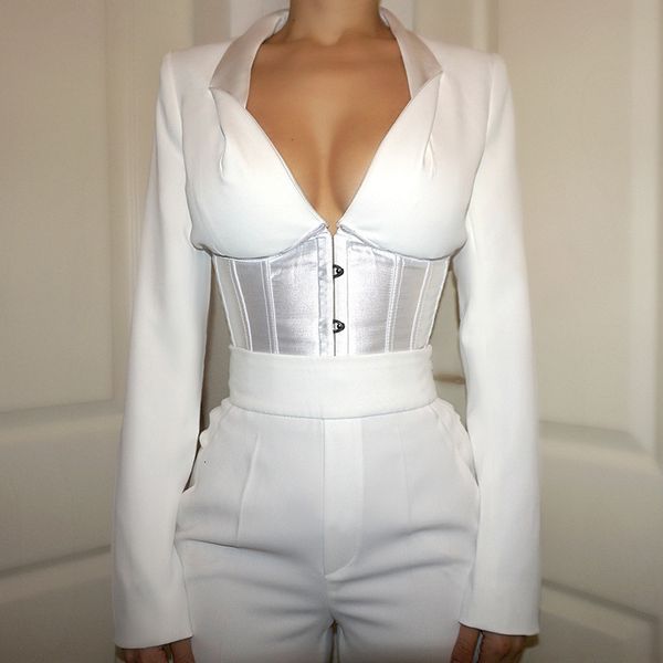 v neck bustier blouse long sleeve shirts women 2021 new arrival women lace up corset elegant bandage, White
v neck bustier blouse long sleeve shirts women 2021 new arrival women lace up corset elegant bandage, White