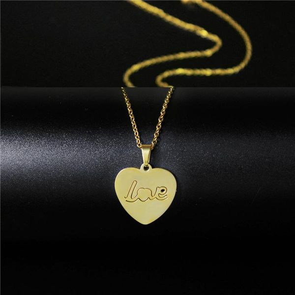 pendant necklaces arrivals love letter heart necklace for women choker chain statement wedding party gift gold stainless steel jewelry, Silver
pendant necklaces arrivals love letter heart necklace for women choker chain statement wedding party gift gold stainless steel jewelry, Silver